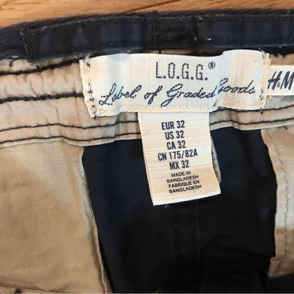 H&M LOGG navy cargo shorts - Picture 5 of 7